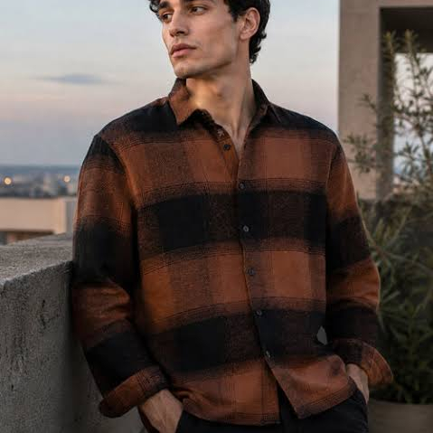 Men's Checked Flannel Shirt
