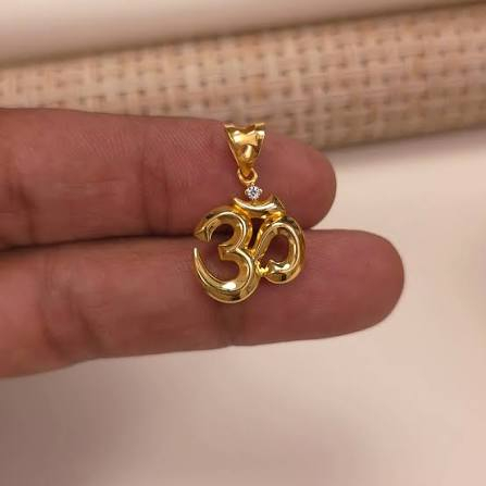 Om Gold Pendant