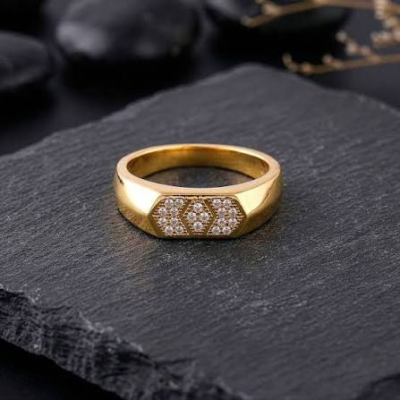 Gold Band Ring for Men