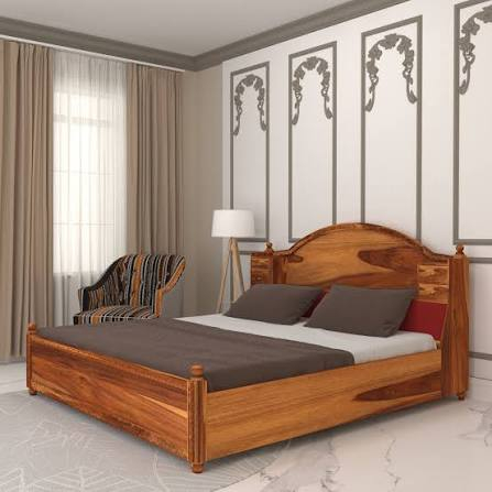 King Size Sheesham Bed with Storage
