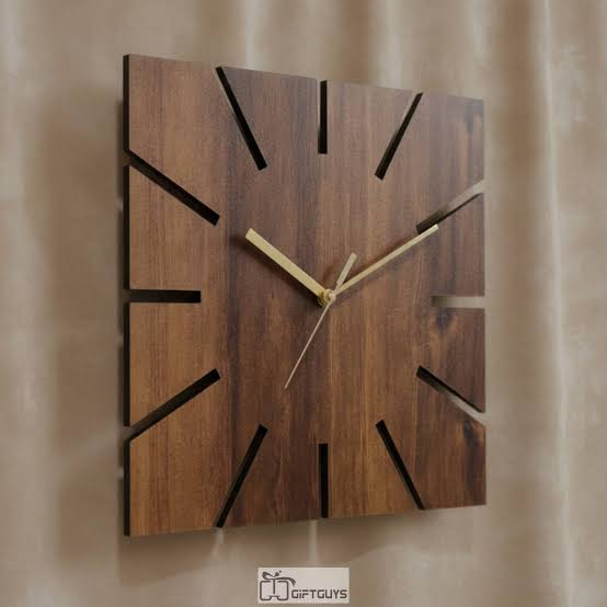 Minimal Wooden Wall Clock